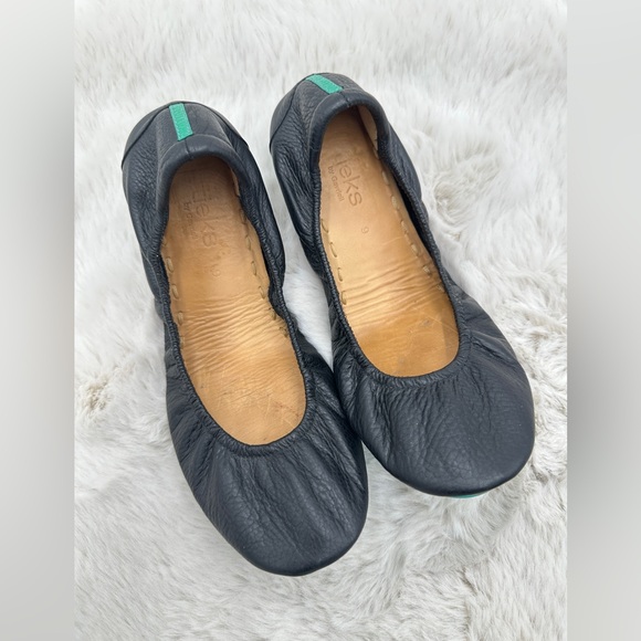 Tieks By Gavrieli‎ Foldable Ballerina Ballet Flats Black leather size 9 black - Picture 3 of 10